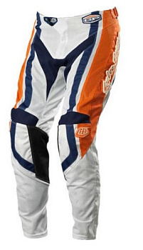 Troy Lee Designs GP Air Factory мотоштаны, оранжево-бело-синий