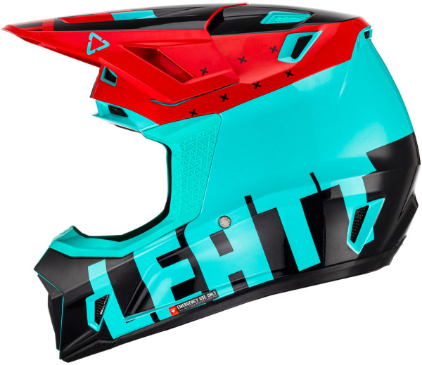 Leatt Kit Moto 7.5 V23 Fuel шлем кроссовый + Velocity 4.5 мотоочки