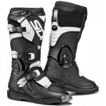 Sidi Flame мотоботы детские/женские, черно-белый Sidi Flame мотоботы детские/женские, черно-белый