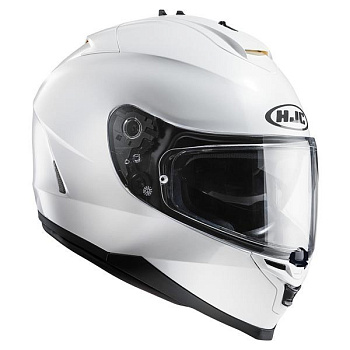 HJC IS-17 Pearl White шлем интеграл