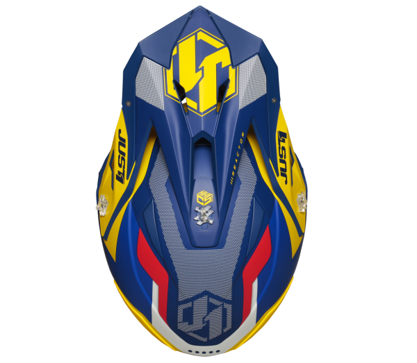 Just1 J39 Reactor Yellow-Blue шлем кроссовый Just1 J39 Reactor Yellow-Blue шлем кроссовый
