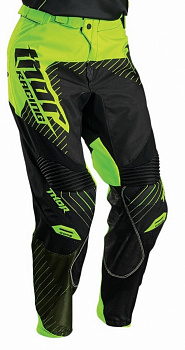 Thor Core Hux мотоштаны, черно-зеленый