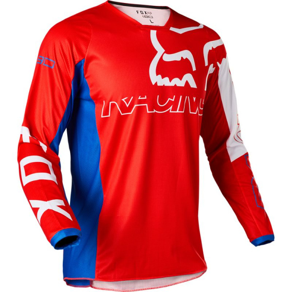 Fox Racing 180 Skew Youth White/Red/Blue джерси подростковая