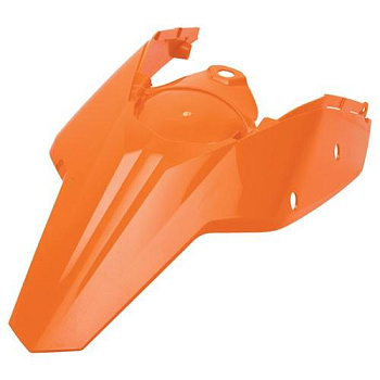 KTM заднее крыло с щитком бокового номера KTM SX 125/250 07-10, SX-F 250/450/530 07-10, оранжевый (7730801300004)