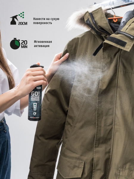 Sibearian Go! Outdoor Membrane водоотталкивающая пропитка, спрей 250мл