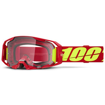 100% Armatic Red / Clear Lens мотоочки