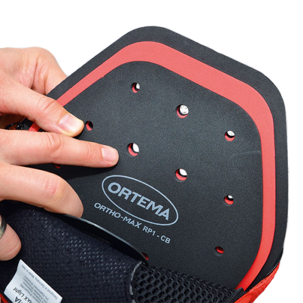 Ortema Ortho-Max Light защита спины, черно-красный