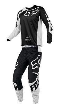 Fox Racing 180 Race 2018 комплект, черно-белый