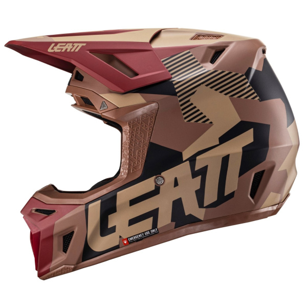 Leatt Kit Moto 8.5 V24 RubyStone шлем кроссовый + Velocity 5.5 мотоочки Leatt Kit Moto 8.5 V24 RubyStone шлем кроссовый + Velocity 5.5 мотоочки