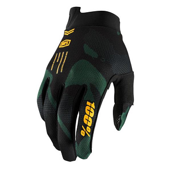 100% ITrack Sentinel Black мотоперчатки