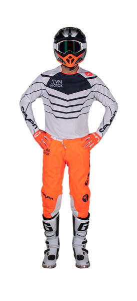 Seven Annex Exo Youth Coral/Navy мотоштаны подростковые