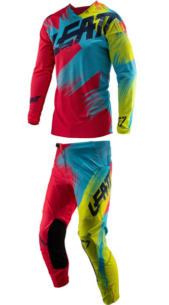 Leatt GPX 4.5 2019 комплект, красно-желтый