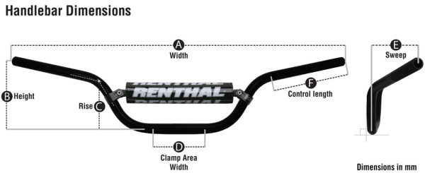 Renthal Twinwall Mcgrath руль кроссовый (28мм), серый (999-01-TG) Renthal Twinwall Mcgrath руль кроссовый (28мм), серый (999-01-TG)