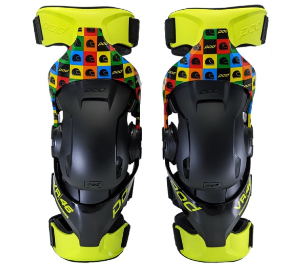 POD K4 2.0 VR46 Riders Academy LE Fluo наколенники
