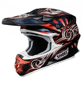 Shoei VFX-W ILLUSION TC-1 шлем кроссовый, красный