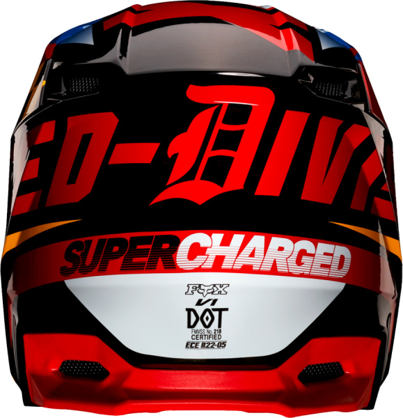 Fox Racing V1 Czar 2019 Youth шлем подростковый, черно-желтый