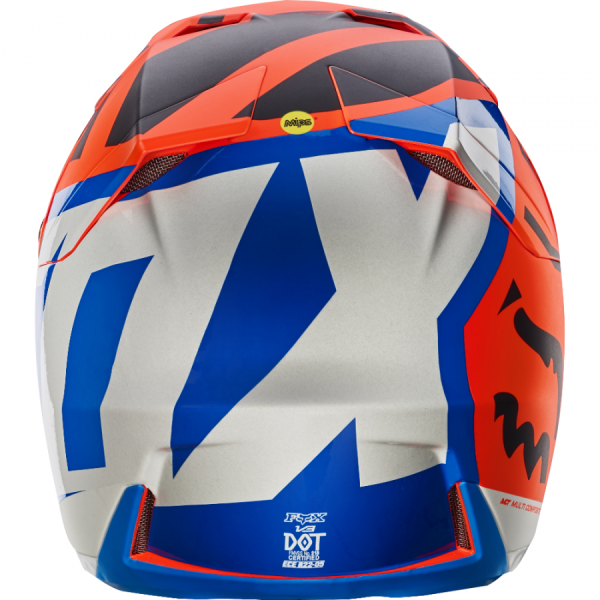 Fox Racing V3 Creo шлем кроссовый, сине-оранжевый