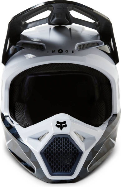 Fox Racing V1 Nuklr Black шлем кроссовый