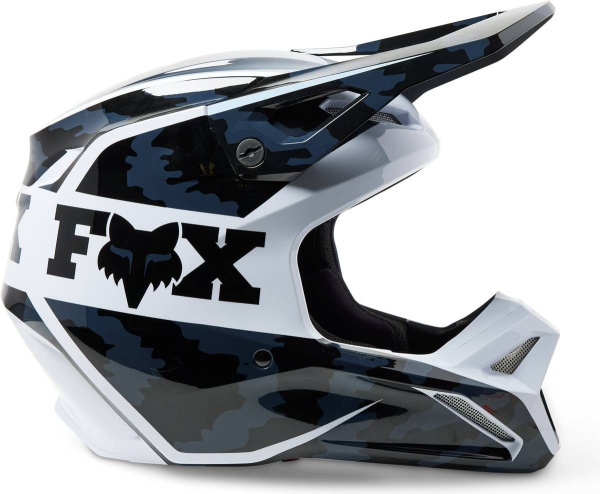 Fox Racing V1 Nuklr Black шлем кроссовый