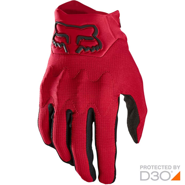 Fox Bomber LT 2021 Flame Red мотоперчатки