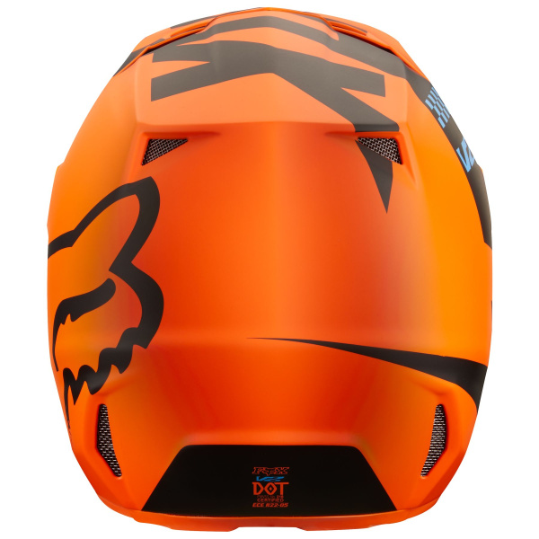 Fox Racing V1 Mastar 2018 Youth шлем подростковый, оранжево-черный