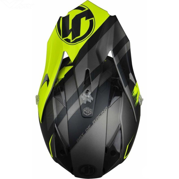 Just1 J32 PRO Kick шлем кроссовый, черно-желтый