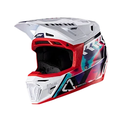 Leatt Kit Moto 8.5 V26 Royal шлем кроссовый + Velocity 5.5 мотоочки