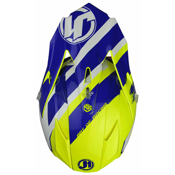 Just1 J32 PRO Kick шлем кроссовый, бело-сине-желтый глянцевый Just1 J32 PRO Kick шлем кроссовый, бело-сине-желтый глянцевый