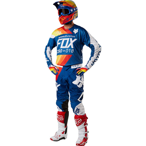 Fox Racing 360 Draftr 2018 джерси, бело-синий Fox Racing 360 Draftr 2018 джерси, бело-синий