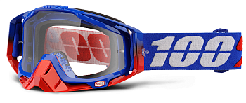 100% Racecraft Republic Clear Lens мотоочки, синий