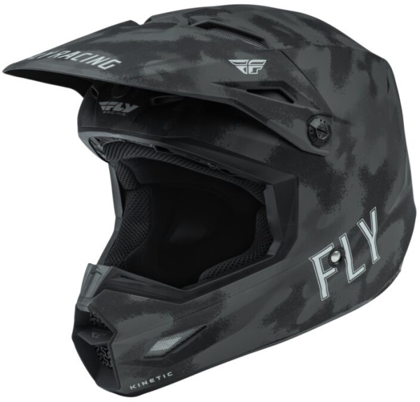 Fly Racing Kinetic S.E. Tactic шлем кроссовый детский, черный камуфляж Fly Racing Kinetic S.E. Tactic шлем кроссовый детский, черный камуфляж