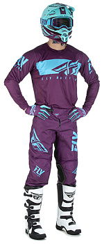 Fly Racing Kinetic Shield комплект, фиолетово-синий Fly Racing Kinetic Shield комплект, фиолетово-синий