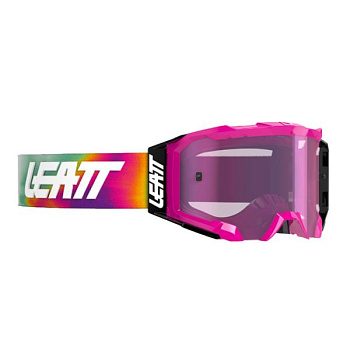 Leatt Velocity 5.5 Iriz Pinata Teal / Purple 78% мотоочки, двойная линза
