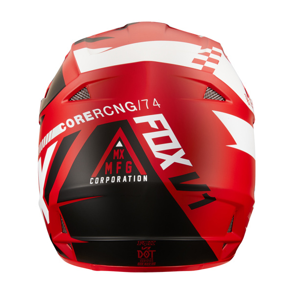 Fox Racing V1 Sayak 2018 Youth шлем подростковый, черно-красный