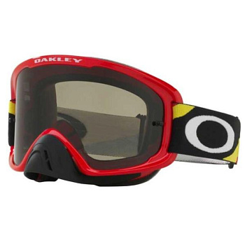 Oakley O-Frame 2.0 Heritage мотоочки, красно-желтый, темно-серая линза (OO7068-24)
