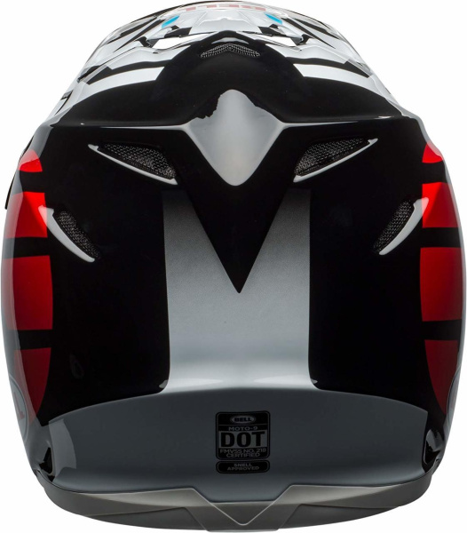 Bell Moto-9 Mips District шлем кроссовый, черно-красно-серый