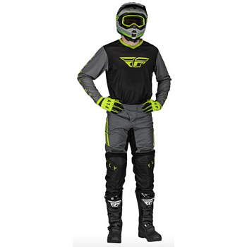Fly Racing F-16 2023 Black/Grey/Hi-Vis комплект Fly Racing F-16 2023 Black/Grey/Hi-Vis комплект