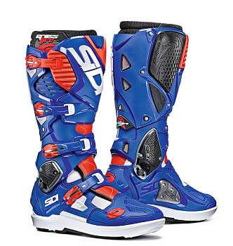 Sidi Crossfire 3 SRS мотоботы, бело-сине-красный