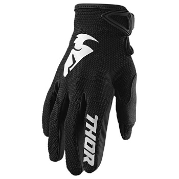 Thor S20 Sector Black мотоперчатки