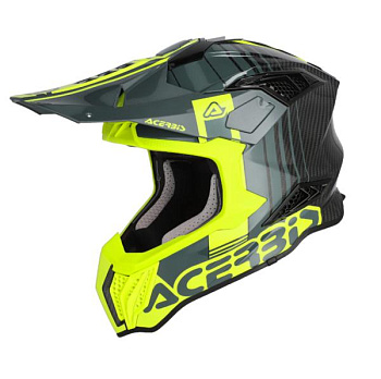 Acerbis Airstrike-C Black/Fluo Yellow шлем внедорожный, черно-желтый