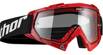 Thor S14Y Enemy Tred Red  мотоочки детские, красно-черный
