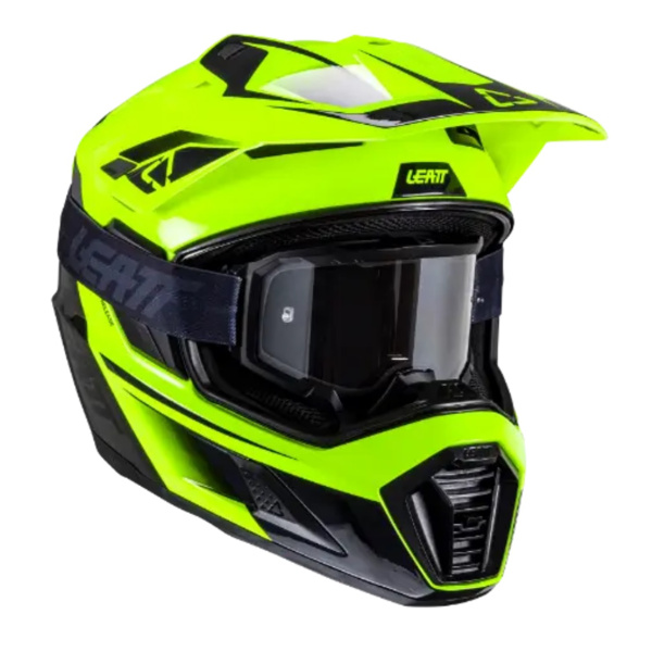 Leatt Kit ADV 8.5 Hi-Viz V25 шлем + Velocity 4.5 мотоочки