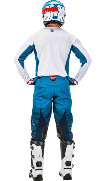 Fly Racing Kinetic K220 2020 комплект, бело-сине-красный Fly Racing Kinetic K220 2020 комплект, бело-сине-красный