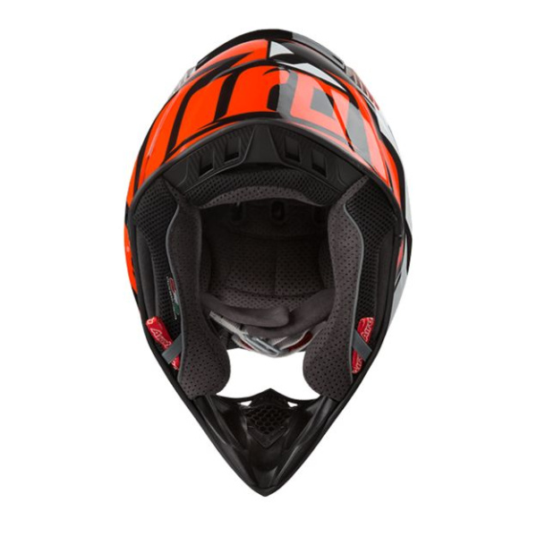 Airoh Aviator 2.3 шлем внедорожный, черно-бело-оранжевый