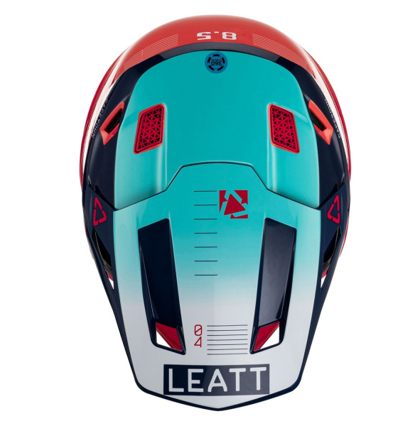 Leatt Kit Moto 8.5 V23 Red шлем кроссовый + Velocity 5.5 мотоочки