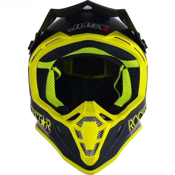 Just1 J38 Rockstar шлем кроссовый, желто-черный