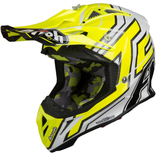 Airoh Aviator 2.2 Cairoli 019 шлем внедорожный, желто-белый Airoh Aviator 2.2 Cairoli 019 шлем внедорожный, желто-белый