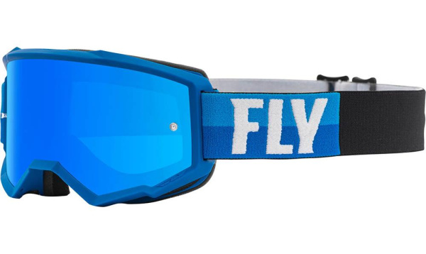 Fly Racing Zone 2020 мотоочки, сине-черный, синяя зеркальная линза Fly Racing Zone 2020 мотоочки, сине-черный, синяя зеркальная линза