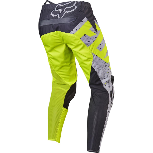 Fox Racing 180 Nirv мотоштаны, серо-желтый Fox Racing 180 Nirv мотоштаны, серо-желтый