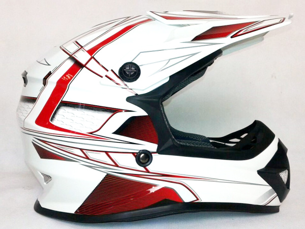 Ataki SC-15 Rift шлем кроссовый детский, бело-красный Ataki SC-15 Rift шлем кроссовый детский, бело-красный